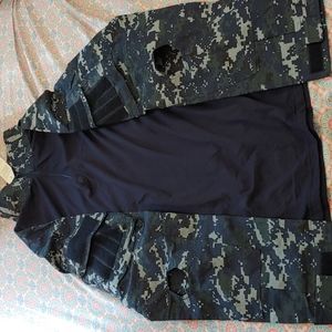 Navy digital camo combat shirt 2XX